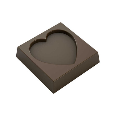  - Square with Indented Heart Mould No: 520