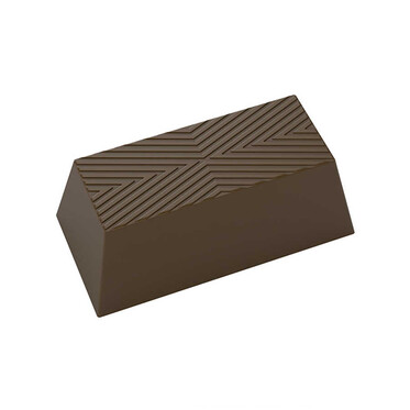  - Rectangle Praline with Lines Mould No: 562