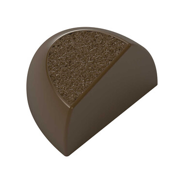  - Crescent with Texture Praline Mould No: 607