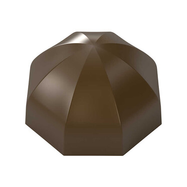  - Domed Hexagon Praline Mould No: 608