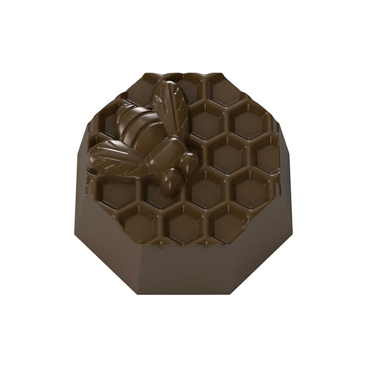 Bee on Honeycomb Praline Mould No: 670
