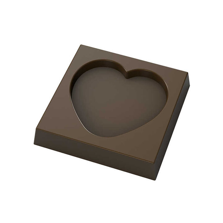 Square with Heart Indent Mould No: 721