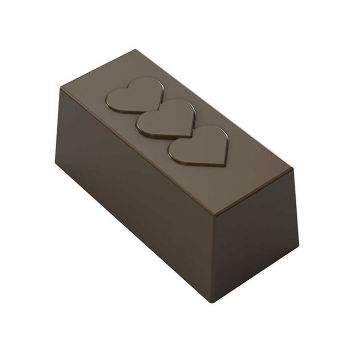 Rectangular Praline with Grooves Mould No: 728