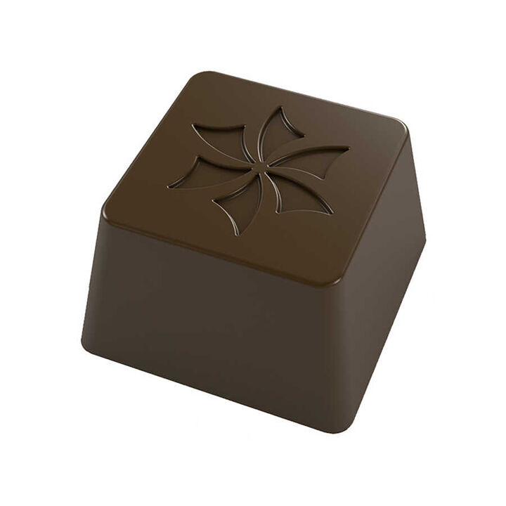 Square Praline with Flower Mould No: 96
