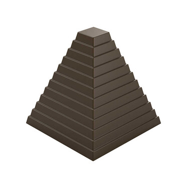  - Square Pyramid Praline Mould No: 167