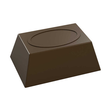 - Rectangular Praline with Oval Deisgn Mould No: 212