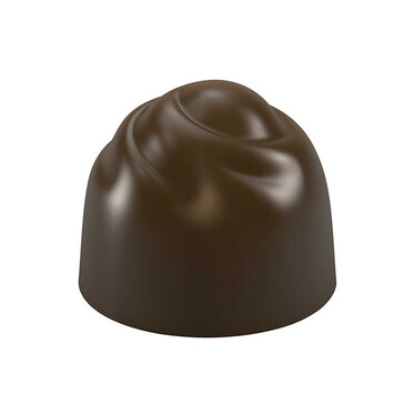  - Round Praline with Swirl Top Mould No: 714