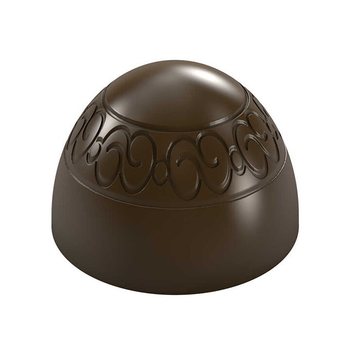 Dome Praline with Swirl Imprint Mould No: 371