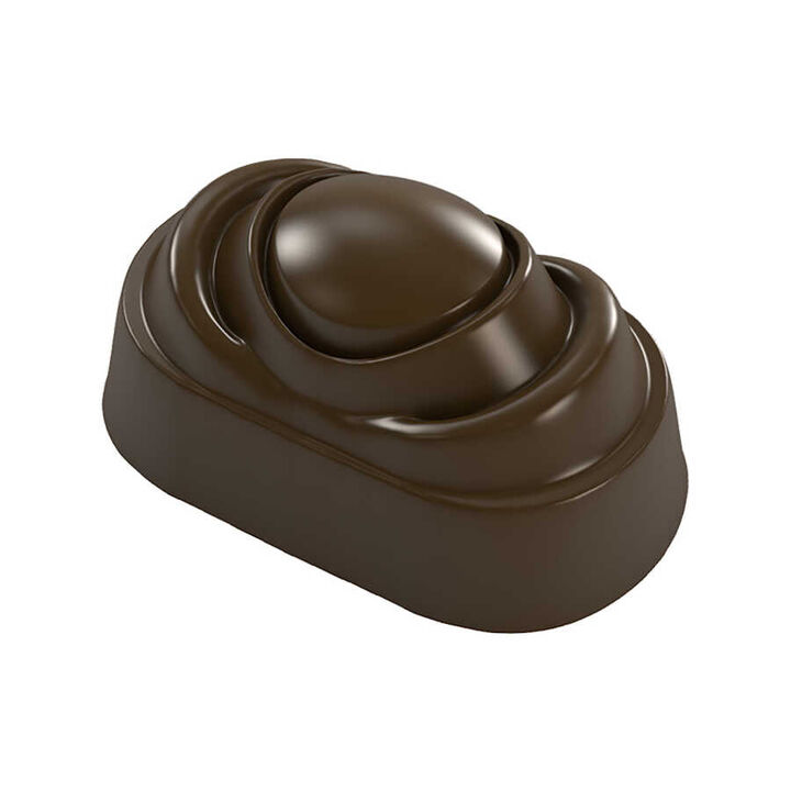 Oval Praline with Design Mould No: 384