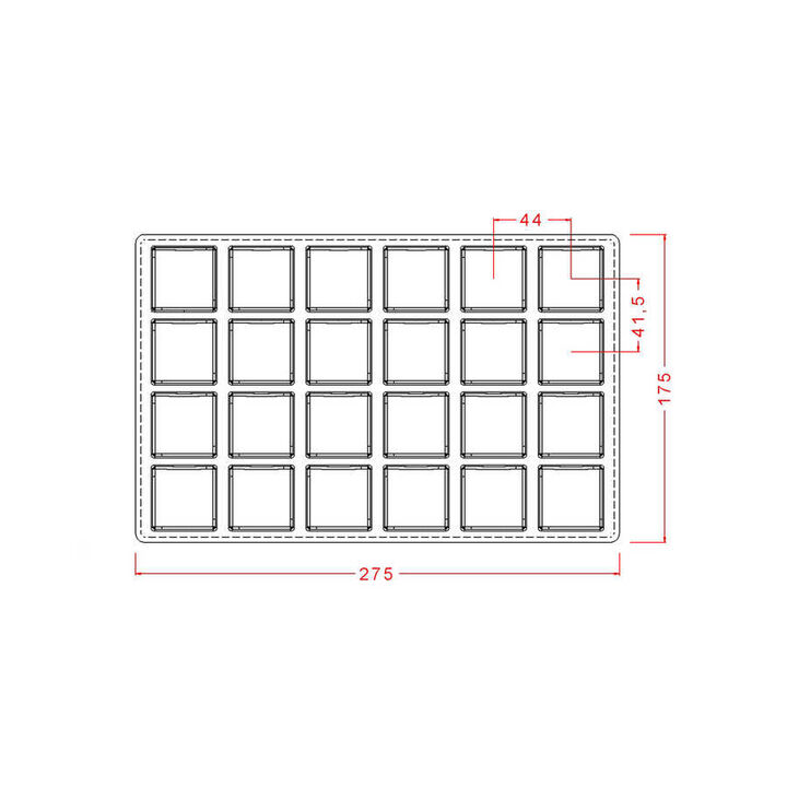Injection Polycarbonate Flat Mould – Square Piece (14g) No: 439